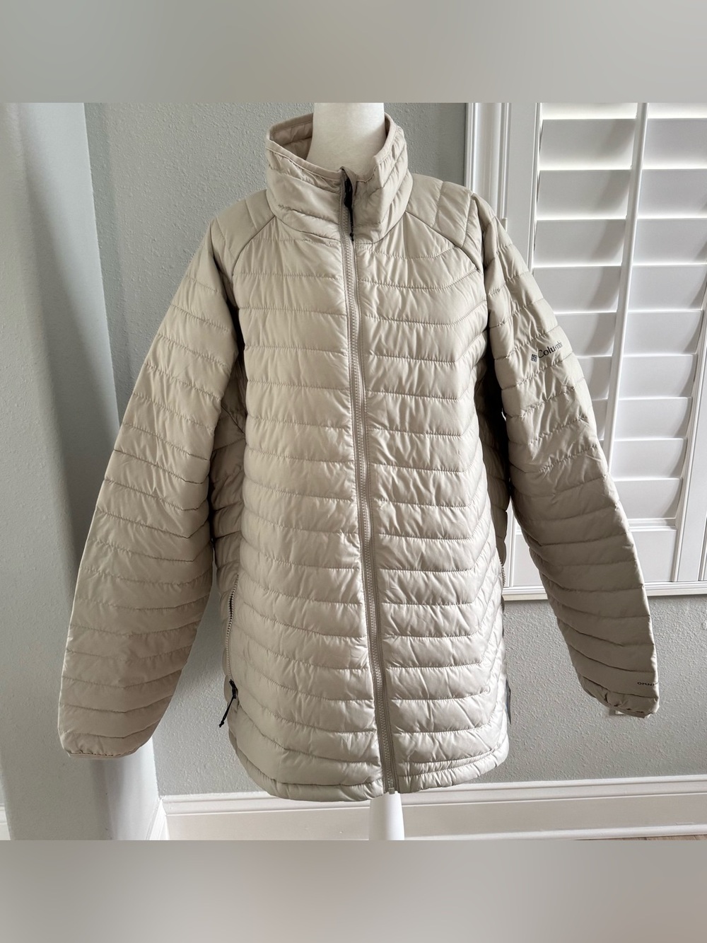 Columbia Powder Lite Women’s 3XL stone/ivory insulated puffer jacket New w/ Tags
